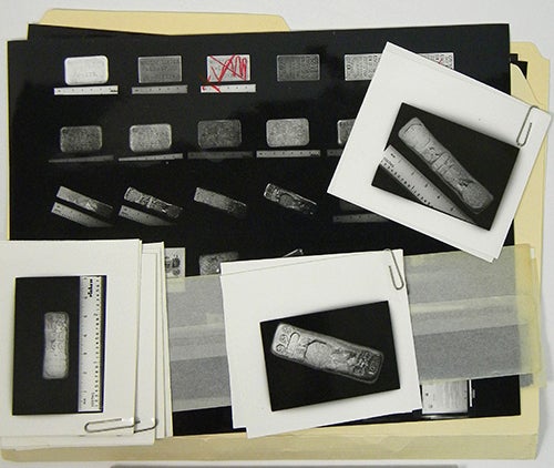 Item #1973 TRADER GOOD-FORS, STORECARDS AND INGOTS FROM THE HENRY H. CLIFFORD COLLECTION. Jack Collins, photographer.