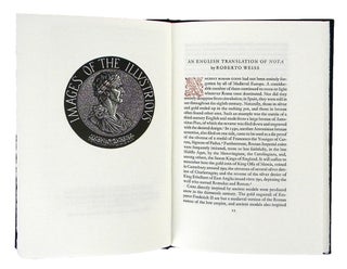 ILLUSTRIUM IMAGINES. INCORPORATING AN ENGLISH TRANSLATION OF NOTA BY ROBERTO WEISS. ACCOMPANIED BY A LEAF FROM THE FIRST ILLUSTRATED NUMISMATIC BOOK.