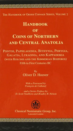 Item #3246 HANDBOOK OF COINS OF NORTHERN AND CENTRAL ANATOLIA: PONTOS, PAPHLAGONIA, BITHYNIA,...