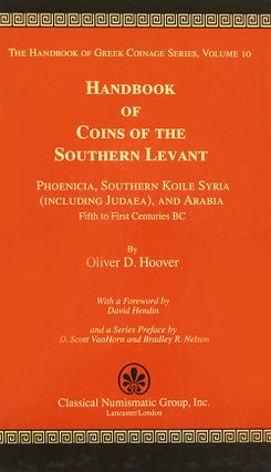 Item #3248 HANDBOOK OF COINS OF THE SOUTHERN LEVANT: PHOENICIA, SOUTHERN KOILE SYRIA (INCLUDING...