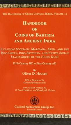 Item #3249 HANDBOOK OF COINS OF BAKTRIA AND ANCIENT INDIA: INCLUDING SOGDIANA, MARGIANA, AREIA,...