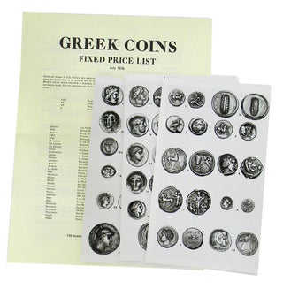 Item #5016 GREEK COINS: FIXED PRICE LIST. Charles Adams