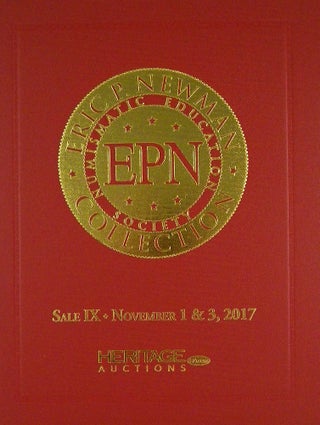 Item #5255 THE ERIC P. NEWMAN COLLECTION. SALE IX: COLONIAL AND US COINS; Dark Red Cover Variant....