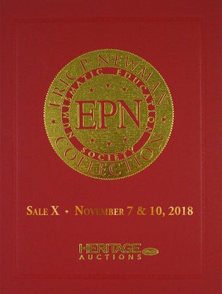 Item #5258 THE ERIC P. NEWMAN COLLECTION. SALE X: AMERICAN PAPER CURRENCY.; Sale X Hardcover...