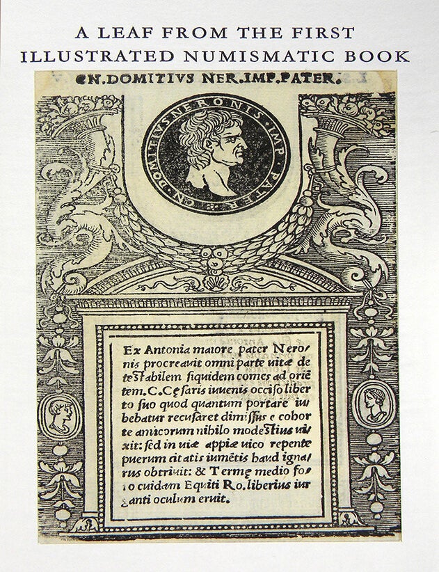 Item #232 ILLUSTRIUM IMAGINES. INCORPORATING AN ENGLISH TRANSLATION OF NOTA BY ROBERTO WEISS. ACCOMPANIED BY A LEAF FROM THE FIRST ILLUSTRATED NUMISMATIC BOOK. Andrea Fulvio, Roberto Weiss.