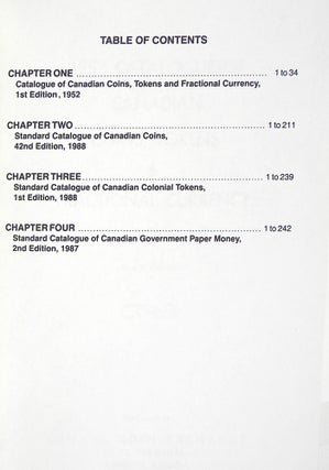 THE CHARLTON STANDARD CATALOGUE OF CANADIAN COINS, TOKENS AND PAPER MONEY. 36th Anniversary Edition. 1952–1988.