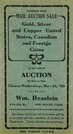 Item #6612 NUMBER ONE MAIL AUCTION SALE. GOLD, SILVER, AND COPPER UNITED STATES, CANADIAN AND...