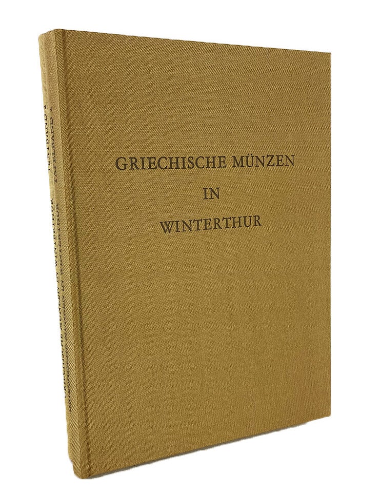 Item #6942 GRIECHISCHE M&Uuml;NZEN IN WINTERTHUR. TEXTBAND UND TAFELBAND 2: KIMMERISCHER BOSPORUS, PONTUS, ARMENIA MINOR, PAPHLAGONIEN, BITHYNIEN, MYSIEN, TROAS, AEOLIS, LESBOS, IONIEN, KARIEN, LYDIEN, PHRYGIEN, LYKIEN. Hansj&ouml;rg Bloesch.
