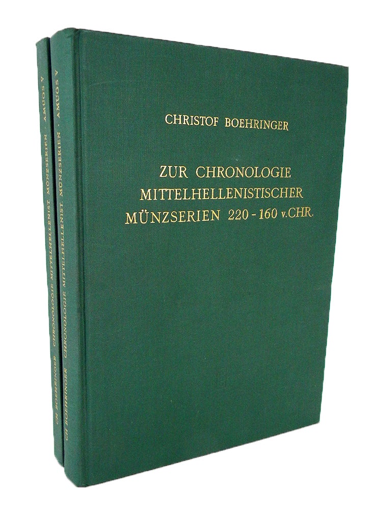 Item #7014 ZUR CHRONOLOGIE MITTELHELLENISTISCHER MÜNZSERIEN 220–160 V. CHR. Christof Boehringer.