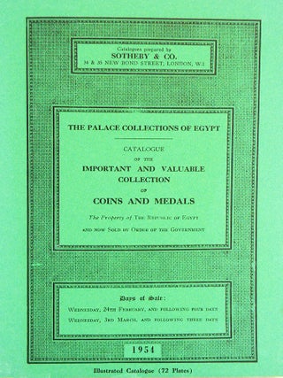 Item #7556 THE PALACE COLLECTIONS OF EGYPT. CATALOGUE OF THE HIGHLY IMPORTANT AND EXTREMELY...