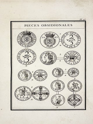 RECUEIL G&Eacute;N&Eacute;RAL DES PI&Egrave;CES OBSIDIONALES ET DE N&Eacute;CESSIT&Eacute;, GRAV&Eacute;ES DANS L&rsquo;ORDRE CHRONOLOGIQUE DES &Eacute;V&Eacute;NEMENS: AVEC L&rsquo;EXPLICATION, DANS L&rsquo;ORDRE ALPHABETIQUE, DES FAITS HISTORIQUES QUI ONT DONN&Eacute; LIEU &Agrave; LEUR FABRICATION: &Agrave; LA SUITE DESQUELLES SE TROUVENT PLUSIEURS PI&Egrave;CES CURIEUSES & INTER&Eacute;SSANTES, SOUS LE TITRE DE R&Eacute;CR&Eacute;ATIONS NUMISMATIQUES.