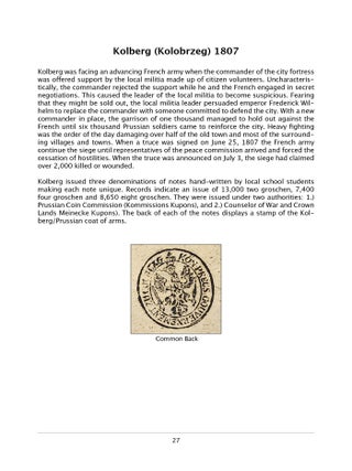 SIEGE NOTES OF THE WORLD 1793&ndash;1913