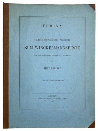 Item #7882 TERINA. Kurt Regling