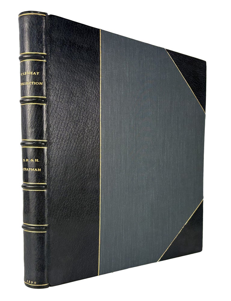 Item #7978 CATALOGUE OF THE LARGE AND VALUABLE COLLECTION OF ANCIENT, FOREIGN, ENGLISH AND AMERICAN COINS AND MEDALS OF THE LATE THOMAS CLENEAY, ESQ., OF CINCINNATI. S. H. Chapman, H.
